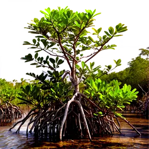 Salt-tolerant Mangrove Plants Png Swe83 PNG Image