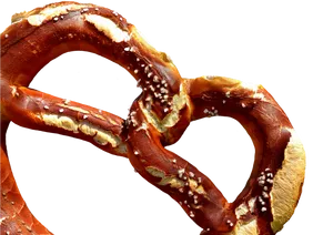 Salted Pretzel Closeup PNG Image