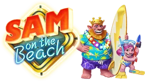 Sam On The Beach Slot Characters PNG Image