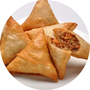 Samosason Plate PNG Image