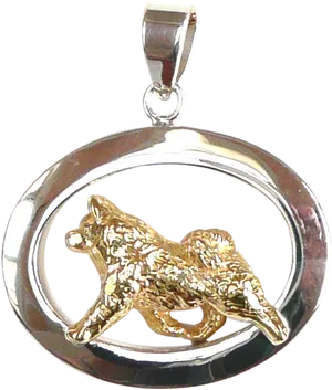 Samoyed Dog Pendant Jewelry PNG Image