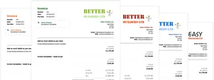 Sample Invoices Comparison PNG Image