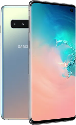 Samsung Galaxy S10 Prism Design PNG Image