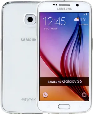 Samsung Galaxy S6 Smartphone Display PNG Image