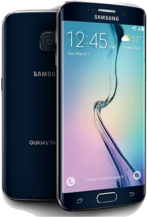 Samsung Galaxy S6 Smartphone Display PNG Image