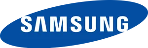 Samsung Logo Blue Oval Background PNG Image