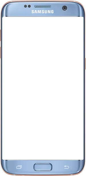 Samsung Smartphone Blank Screen PNG Image