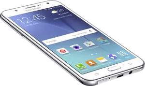 Samsung Smartphone Display View PNG Image