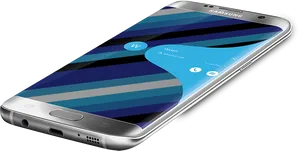 Samsung Smartphone Edge Display PNG Image