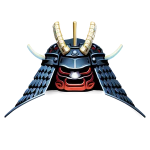 Samurai Helmet Graphic Png Qrt PNG Image