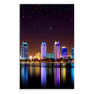 San Diego Cityscape Night Png Vua29 PNG Image