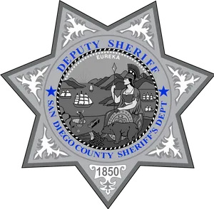 San Diego County Sheriff Badge PNG Image