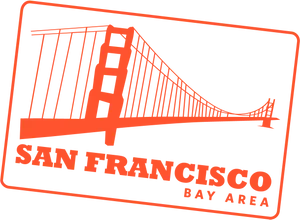 San Francisco Bay Area Bridge Graphic PNG