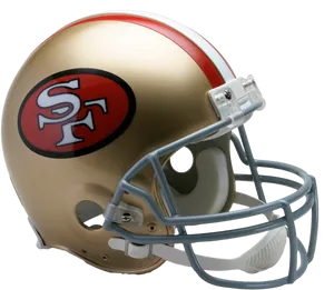 San Francisco49ers Football Helmet PNG Image