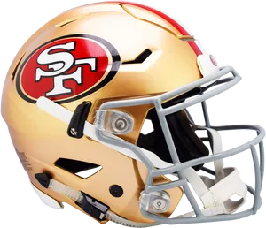 San Francisco49ers Golden Helmet PNG Image