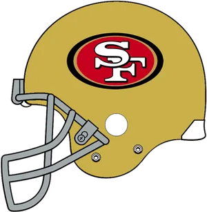 San Francisco49ers Helmet Graphic PNG Image