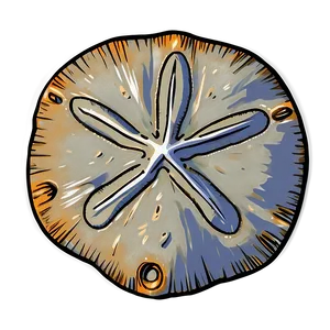 Sand Dollar Sketch Png Qrp62 PNG Image