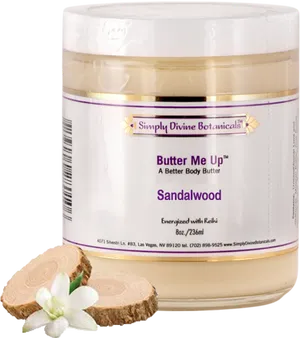 Sandalwood Body Butter Product PNG Image