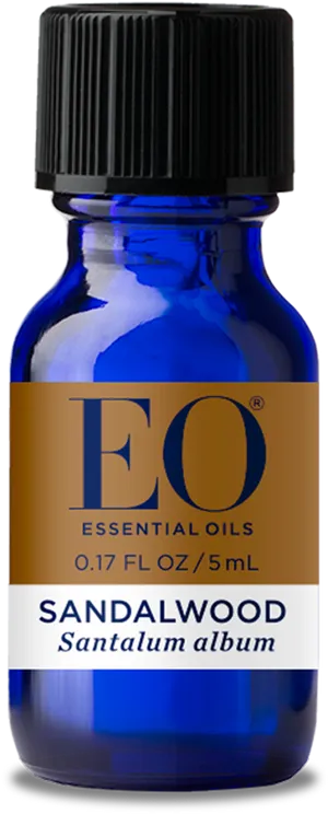 Sandalwood Essential Oil Bottle PNG Image