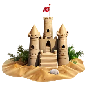 Sandcastle Illustration Png 78 PNG Image