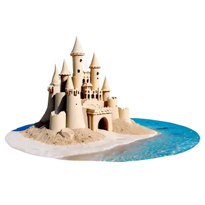 Sandcastle On Beach Png Seh53 PNG Image