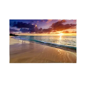 Sandy Beach Sunset Png 89 PNG Image