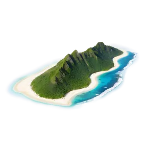 Sandy Tropical Island Png Hwc63 PNG Image