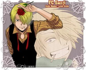 Sanji One Piece Anime Character PNG Image