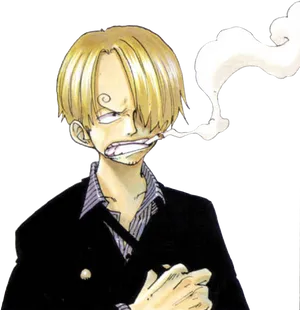 Sanji One Piece Anime Character PNG Image