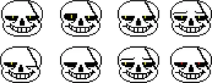 Sans_ Facial_ Expressions_ Pixel_ Art.png PNG Image