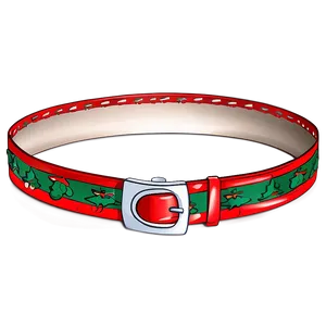 Santa Belt With Elves Motif Png 06282024 PNG Image