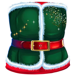 Santa Belt With Sparkles Png 06282024 PNG Image