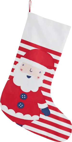 Santa Claus Christmas Stocking PNG Image