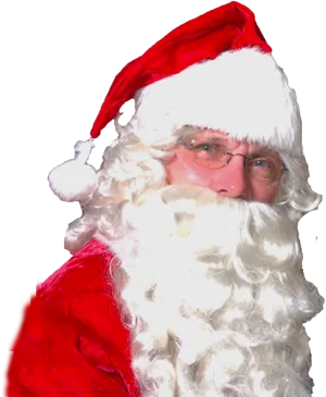 Santa Claus Portrait Transparent Background PNG Image