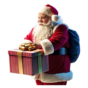 Santa Delivering Presents Png 06252024 PNG Image