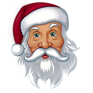 Santa Face Outline Png Huc80 PNG Image