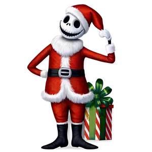 Santa Jack Skellington Cheer Png 51 PNG Image