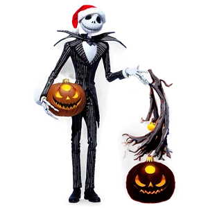 Santa Jack Skellington Night Png Our32 PNG Image