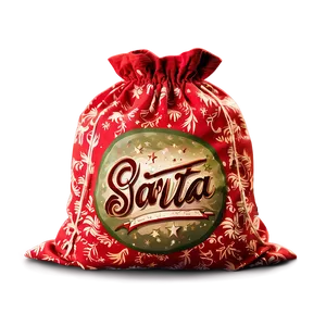 Santa Sack With Name Png 06282024 PNG Image