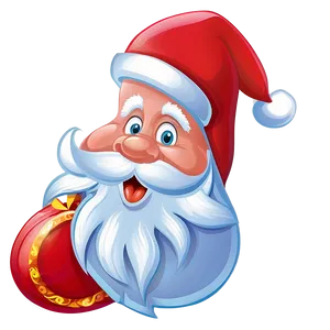 Santa With Gifts Cartoon Png Qyo PNG Image