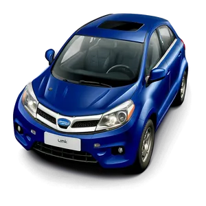 Sapphire Blue Car Depiction Png Wpv60 PNG Image