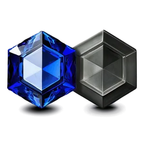 Sapphire Hexagon Gem PNG Xne75 PNG