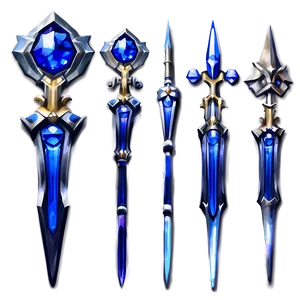 Sapphire Scepter Png Mve PNG Image