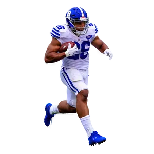 Saquon Barkley Action Shot Png 06122024 PNG Image