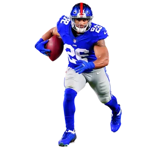 Saquon Barkley Ny Giants Uniform Png 06122024 PNG Image