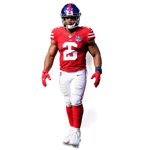 Saquon Barkley Ny Giants Uniform Png Sor55 PNG Image