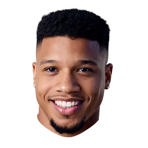 Saquon Barkley Smiling Portrait Png Vlb25 PNG Image