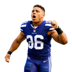 Saquon Barkley Touchdown Celebration Png 06122024 PNG Image