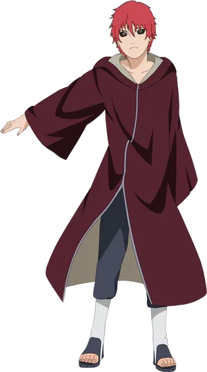 Sasori Akatsuki Member Standing PNG Image