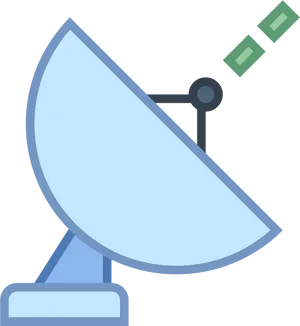 Satellite Dish Communication Vector PNG Image